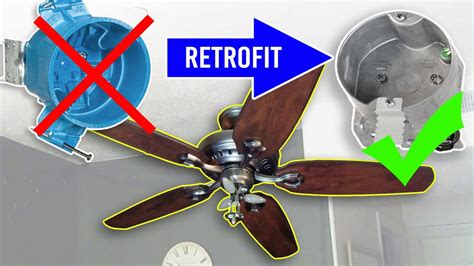 replacing ceiling fan with junction box